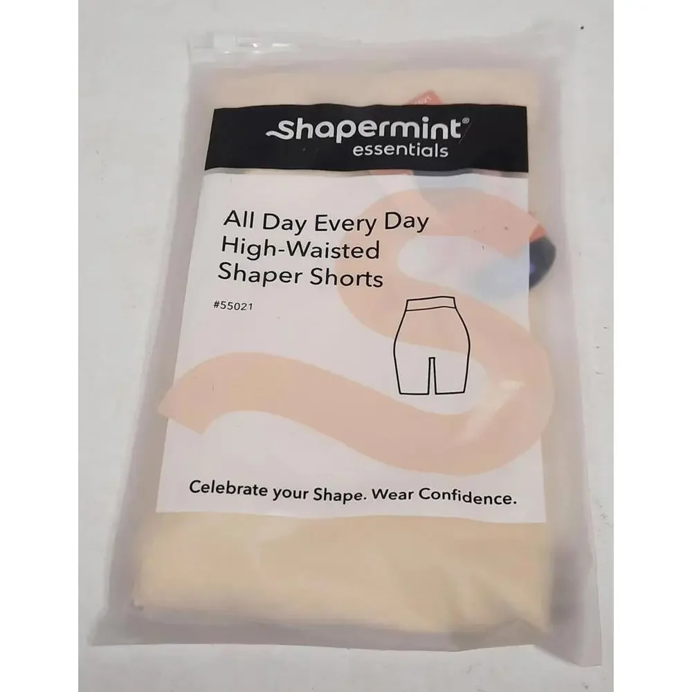 Shapermint Essentials All Day Every Day High-Waisted Shaper Shorts Nude‎ XL/XXL